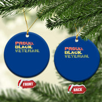 Proud Black Veteran Ceramic Ornament Veterans Day Proud Military Camouflage