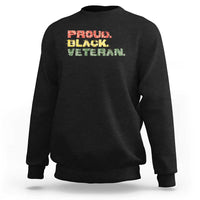 Proud Black Veteran Sweatshirt Veterans Day Proud Military Camouflage - Wonder Print Shop