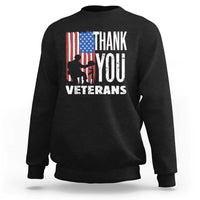 Thank You Veterans Sweatshirt American Flag Veterans Day - Wonder Print Shop