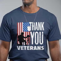 Thank You Veterans T Shirt American Flag Veterans Day - Wonder Print Shop