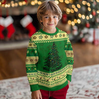 Xmas In Hawaii Ugly Christmas Sweater Mele Kalikimaka Christmas Tree Kakau Tattoo - Wonder Print Shop