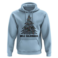 Christmas In Hawaii Hoodie Mele Kalikimaka Christmas Tree Kakau Tattoo
