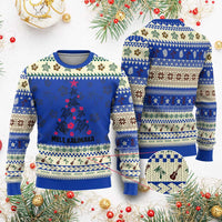 Xmas In Hawaii Ugly Christmas Sweater Mele Kalikimaka Kakau Tattoo Turtle Xmas Tree - Wonder Print Shop