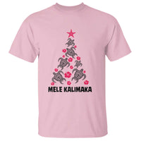 Christmas In Hawaii T Shirt Mele Kalikimaka Kakau Tattoo Turtle Christmas Tree - Wonder Print Shop
