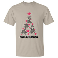 Christmas In Hawaii T Shirt Mele Kalikimaka Kakau Tattoo Turtle Christmas Tree - Wonder Print Shop