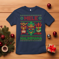 Christmas In Hawaii T Shirt Mele Kalikimaka Ugly Tikis Kakau Tattoo - Wonder Print Shop