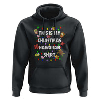 Christmas In Hawaii Hoodie This Is My Christmas Hawaiian Shirt Tikis Hibiscus Flower