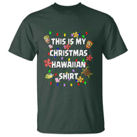 Christmas In Hawaii T Shirt This Is My Christmas Hawaiian Shirt Tikis Hibiscus Flower - Wonder Print Shop