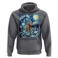 Yule Goat Hoodie Yule Starry Night Winter Solstice Christmas Vincent Van Gogh