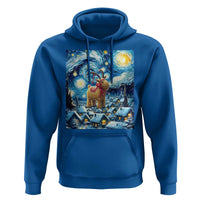 Yule Goat Hoodie Yule Starry Night Winter Solstice Christmas Vincent Van Gogh