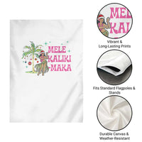 Christmas In Hawaii Garden Flag Mele Kalikimaka Hula Girls Palm Tree - Wonder Print Shop