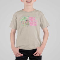 Christmas In Hawaii T Shirt For Kid Mele Kalikimaka Hula Girls Palm Tree - Wonder Print Shop