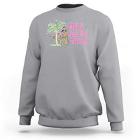 Christmas In Hawaii Sweatshirt Mele Kalikimaka Hula Girls Palm Tree - Wonder Print Shop