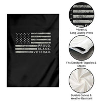 Proud Black Veteran Garden Flag Veterans Day Proud Vintage American Flag Military