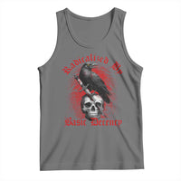 Radicalized By Basic Decency Tank Top Vintage Gothic Victorian Crow Skull - Wonder Print Shop