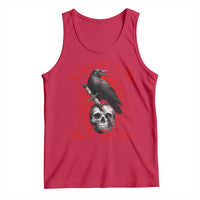 Radicalized By Basic Decency Tank Top Vintage Gothic Victorian Crow Skull - Wonder Print Shop