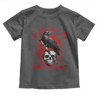 Radicalized By Basic Decency Toddler T Shirt Vintage Gothic Victorian Crow Skull - Wonder Print Shop