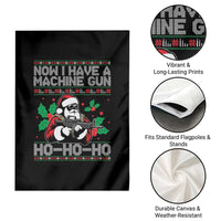 Funny Christmas 80's Die Movie Garden Flag Now I Have A Machine Gun Ho Ho Ho Gun Lover - Wonder Print Shop