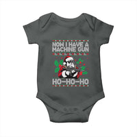 Funny Christmas 80's Die Movie Baby Onesie Now I Have A Machine Gun Ho Ho Ho Gun Lover - Wonder Print Shop