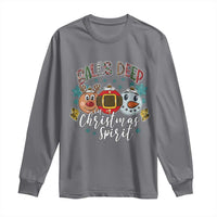 Funny Balls Deep In Christmas Spirit Long Sleeve Shirt Xmas Humorous Festive - Wonder Print Shop