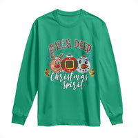 Funny Balls Deep In Christmas Spirit Long Sleeve Shirt Xmas Humorous Festive - Wonder Print Shop