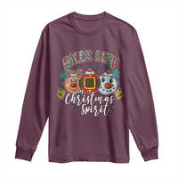 Funny Balls Deep In Christmas Spirit Long Sleeve Shirt Xmas Humorous Festive - Wonder Print Shop
