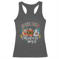 Funny Balls Deep In Christmas Spirit Racerback Tank Top Xmas Humorous Festive - Wonder Print Shop