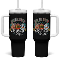 Funny Balls Deep In Christmas Spirit Tumbler With Handle Xmas Humorous Festive - Wonder Print Shop
