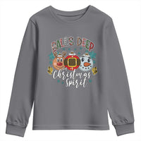 Funny Balls Deep In Christmas Spirit Youth Sweatshirt Xmas Humorous Festive - Wonder Print Shop