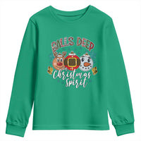 Funny Balls Deep In Christmas Spirit Youth Sweatshirt Xmas Humorous Festive - Wonder Print Shop