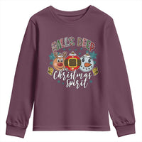 Funny Balls Deep In Christmas Spirit Youth Sweatshirt Xmas Humorous Festive - Wonder Print Shop