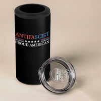 Antifascist Proud American 4 in 1 Can Cooler Tumbler Fight Fascism Protest Liberal Democrat - Wonder Print Shop