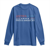 Antifascist Proud American Long Sleeve Shirt Fight Fascism Protest Liberal Democrat - Wonder Print Shop