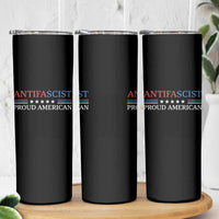 Antifascist Proud American Skinny Tumbler Fight Fascism Protest Liberal Democrat - Wonder Print Shop