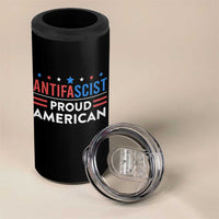 Antifascist Proud American 4 in 1 Can Cooler Tumbler Fight Fascism Protest Human Rights - Wonder Print Shop