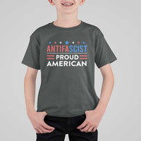 Antifascist Proud American T Shirt For Kid Fight Fascism Protest Human Rights - Wonder Print Shop