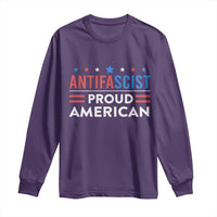 Antifascist Proud American Long Sleeve Shirt Fight Fascism Protest Human Rights - Wonder Print Shop