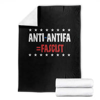 Fight Fascism Protest Anti Fascism Throw Blanket Vintage Stars And Stripes - Wonder Print Shop