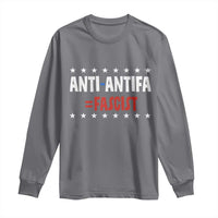 Fight Fascism Protest Anti Fascism Long Sleeve Shirt Vintage Stars And Stripes - Wonder Print Shop