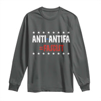 Fight Fascism Protest Anti Fascism Long Sleeve Shirt Vintage Stars And Stripes - Wonder Print Shop