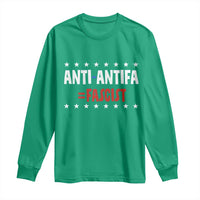 Fight Fascism Protest Anti Fascism Long Sleeve Shirt Vintage Stars And Stripes - Wonder Print Shop