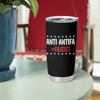 Fight Fascism Protest Anti Fascism Tumbler Cup Vintage Stars And Stripes - Wonder Print Shop