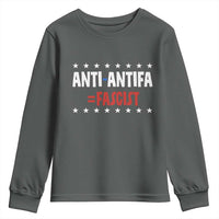Fight Fascism Protest Anti Fascism Youth Sweatshirt Vintage Stars And Stripes - Wonder Print Shop