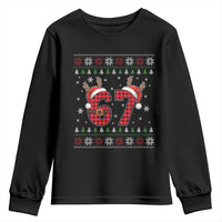Funny 67 Six Seven Meme Brainrot Cringe Christmas Plaid Graphic Youth Sweatshirt - Wonder Print Shop