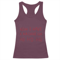 Now I Have A Machine Gun Racerback Tank Top Funny Xmas 90s Movie - Wonder Print Shop