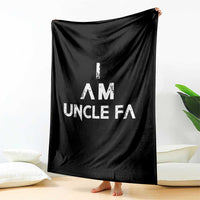Funny I Am Uncle Fa Throw Blanket Political Satire Fight Fascism Protest - Wonder Print Shop