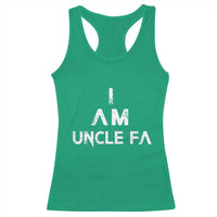 Funny I Am Uncle Fa Racerback Tank Top Political Satire Fight Fascism Protest - Wonder Print Shop