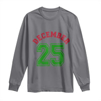 December 25 Christmas Sport Jersey Number Xmas Long Sleeve Shirt - Wonder Print Shop
