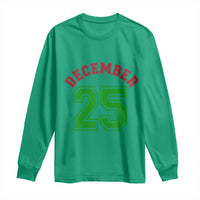 December 25 Christmas Sport Jersey Number Xmas Long Sleeve Shirt - Wonder Print Shop