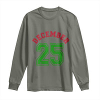 December 25 Christmas Sport Jersey Number Xmas Long Sleeve Shirt - Wonder Print Shop